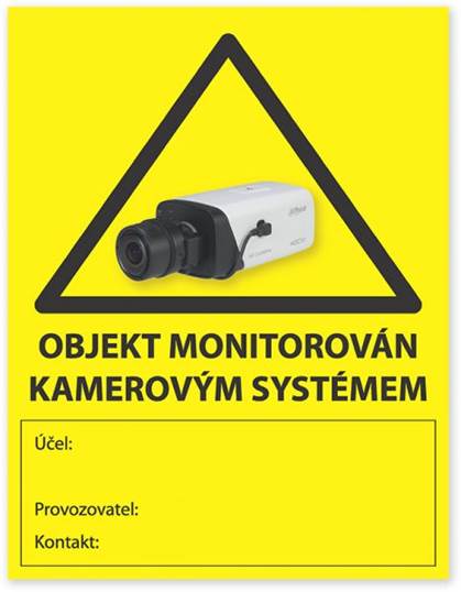 Obrázek produktu - Nálepka KAMERA GDPR